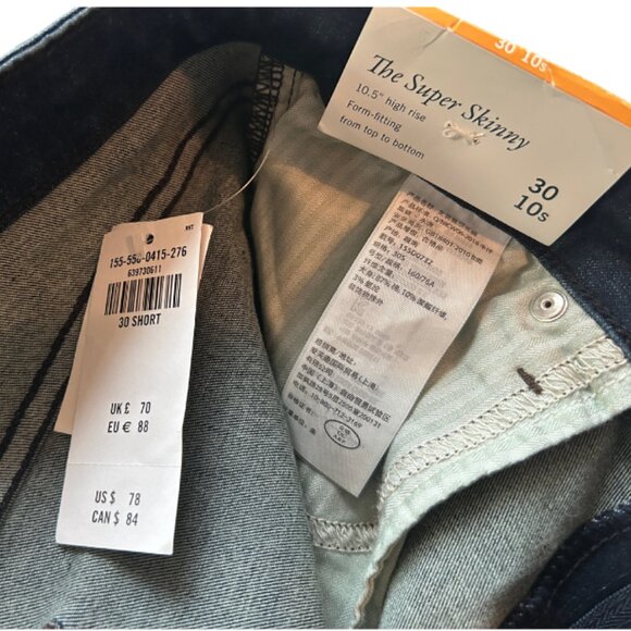 NWT Abercrombie & Fitch The Super Skinny High Rise Jeans - Picture 5 of 6